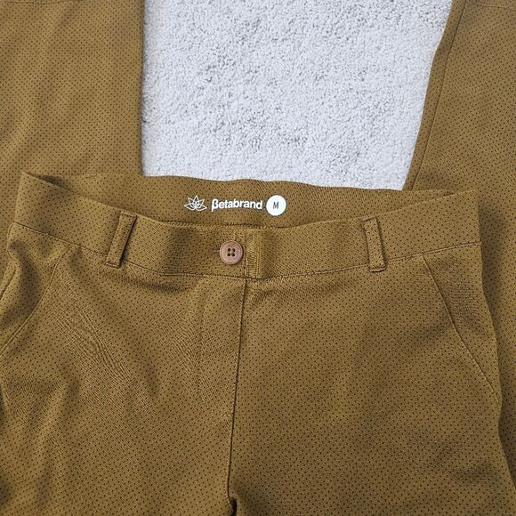 Betabrand | Dress Yoga Pants Dot Modena Straight Bootcut, Womens Medium - Picture 5 of 8